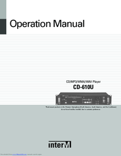 Inter-m CD-610U Operation Manual