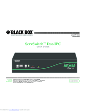 Black Box ServSwitch Duo IPC KV6216FA-R2 User Manual