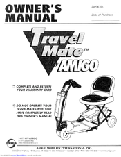Amigo Travel Mate Owner's Manual