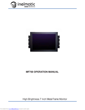 Inelmatic MF700 Operation Manual