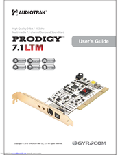 Audiotrak Prodigy 7.1 LTM User Manual