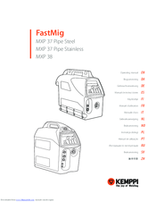 Kemppi FastMig MXP 37 Pipe Steel Operating Manual