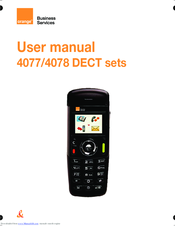 ORANGE 4078 DECT User Manual
