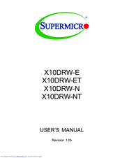 Supermicro X10DRW-NT User Manual