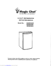 Magic Chef MCBR360W Instruction Manual