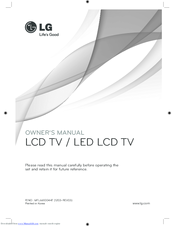 LG MFL66100447 Owner's Manual