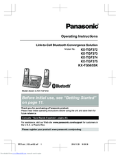 Panasonic KX-TGF372 Operating Instructions Manual