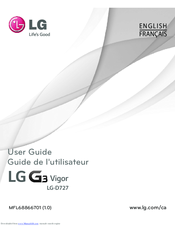 LG G3 Vigor D727 User Manual
