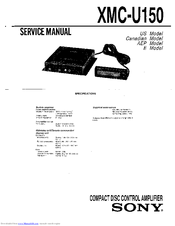 Sony XMC-U150 Service Manual