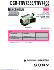 Sony Handycam DCR-TRV740E Service Manual