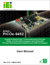 Iei Technology PICOe-9452 User Manual