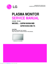 LG 50PM1MA Service Manual