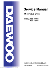 Daewoo KOG-575R0S Service Manual
