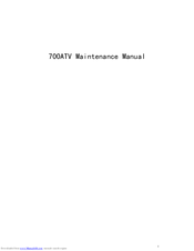 Parklands 700ATV Maintenance Manual
