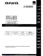 Aiwa Z-M2800 Service Manual