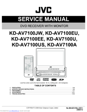 JVC KD-AV7100EE Service Manual