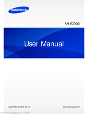 Samsung SM-E7000 User Manual