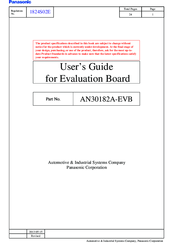 Panasonic AN30182A-EVB User Manual
