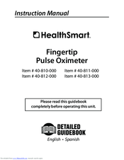 HealthSmart 40-811-000 Instruction Manual
