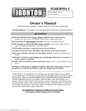 Ironton 2682050 Owner's Manual
