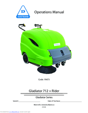 Dustbane Gladiator 712 + Rider Operation Manual