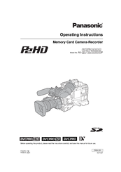 Panasonic AJ-HPX2000P Operating Instructions Manual