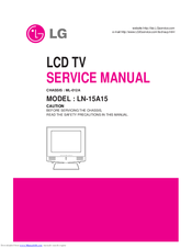 LG LN-15A15 Service Manual