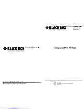 Black Box Compact mDSL Modem User Manual