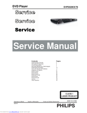 Philips DVP3520KX/78 Service Manual