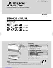 Mitsubishi Electric MCF-A12WV-E1 Service Manual
