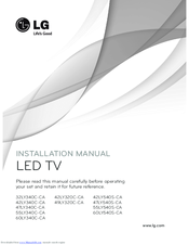 LG 47LY540S-CA Installation Manual