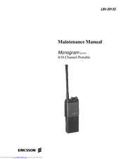 Ericsson Monogram Series LBI-39132 Maintenance Manual