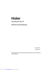 Haier LE48M600SF Instruction Manual