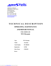 Aerospool WT-9 Dynamic Technical Description And Operating Instructions