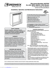 Greenheck KFD Series Installation, Operation And Maintenance Instructions