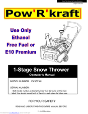 PowRkraft PK30235L Original Instruction