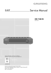 Grundig STR 7100 FR Service Manual