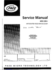 Pace MSS 200-1 Service Manual