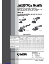 Nitto MYTON MAGW-40 Instruction Manual
