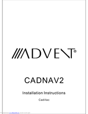Advent CADNAV2 Installation Instructions Manual