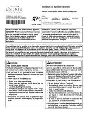 Astria Gemini45xxx SERIES Installation And Operation Instructions Manual