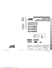 JVC DLA-RS55 Instructions For Use Manual