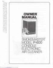 Smokemaster P-600 Owner's Manual