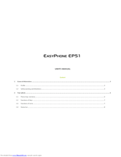 Easypix easyphon ep51 User Manual