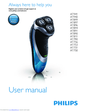 Philips AquaTouch AT890 User Manual