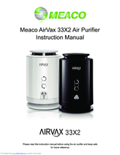 Meaco AirVax 33x2 Instruction Manual