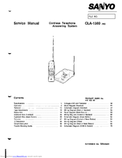 Sanyo CLA-1380 Service Manual
