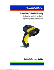 Datalogic PowerScan PD8530 HD Quick Reference Manual
