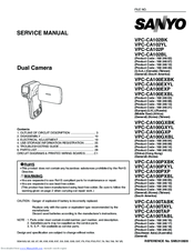 Sanyo VPC-CA100PXYL Service Manual