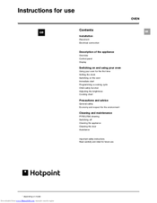 Hotpoint MPX103 Instructions For Use Manual
